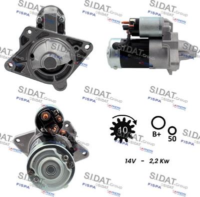 Sidat S12MH0021 - Starteris www.autospares.lv