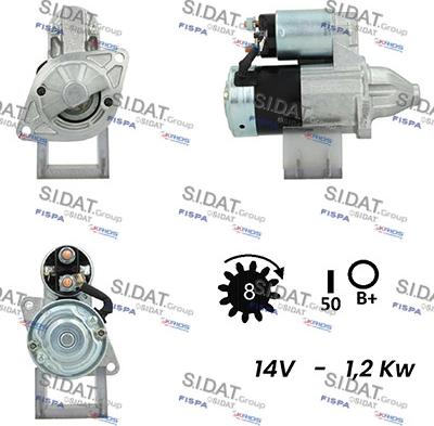 Sidat S12MH0157A2 - Starteris www.autospares.lv