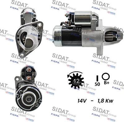 Sidat S12MH0164A2 - Стартер www.autospares.lv