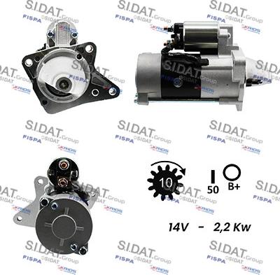 Sidat S12MH0163 - Starteris www.autospares.lv