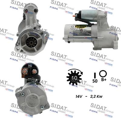 Sidat S12MH0130 - Стартер www.autospares.lv