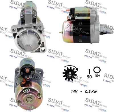 Sidat S12MH0849 - Starter www.autospares.lv