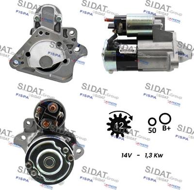 Sidat S12MH0854 - Starter www.autospares.lv