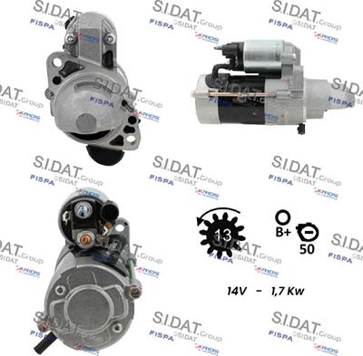 Sidat S12MH0866 - Starteris autospares.lv