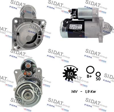 Sidat S12MH0822A2 - Starteris www.autospares.lv