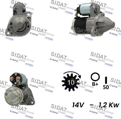 Sidat S12MH0346 - Starter www.autospares.lv