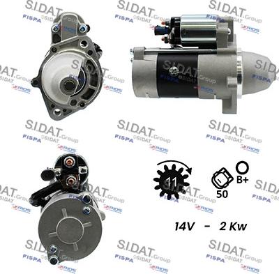 Sidat S12MH0308A2 - Starteris www.autospares.lv