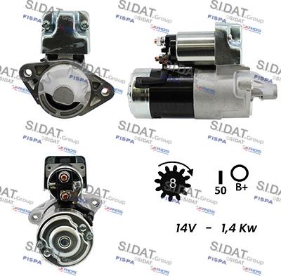 Sidat S12MH0221A2 - Starteris autospares.lv