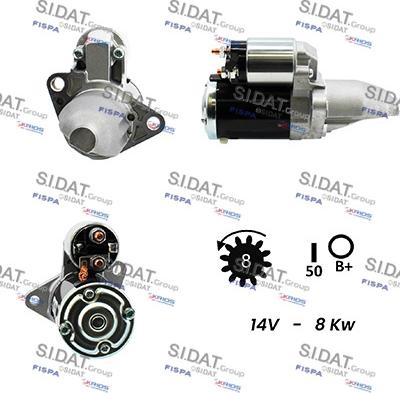 Sidat S12MH0274 - Стартер www.autospares.lv