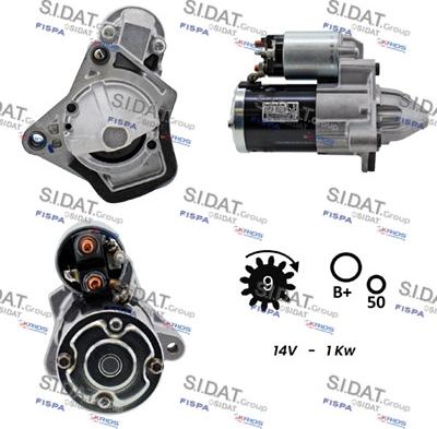 Sidat S12MH0787 - Starter www.autospares.lv