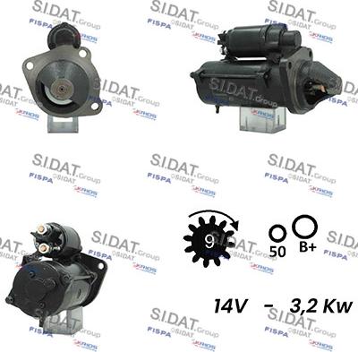 Sidat S12ML0664A2 - Starter www.autospares.lv