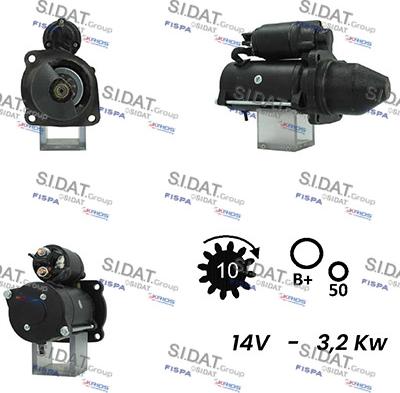 Sidat S12ML0671A2 - Стартер www.autospares.lv