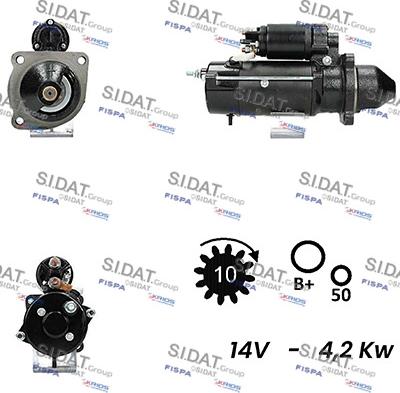 Sidat S12ML0292A2 - Starteris autospares.lv