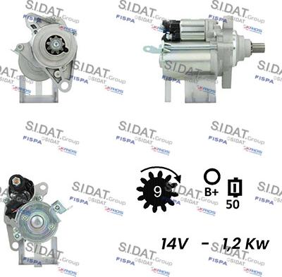 Sidat S12MT0527A2 - Starteris autospares.lv