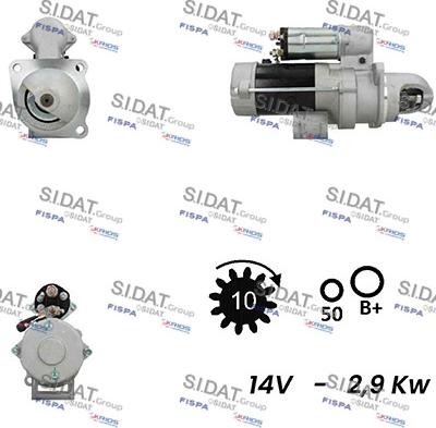 Sidat S12NK0355A2 - Starteris autospares.lv