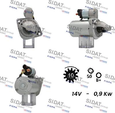 Sidat S12VA0561A2 - Starteris autospares.lv