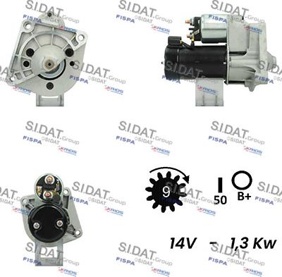 Sidat S12VA0686A2 - Starter www.autospares.lv