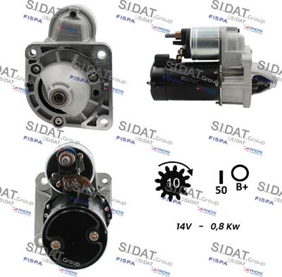 Sidat S12VA0044 - Starteris autospares.lv