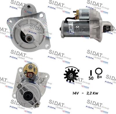 Sidat S12VA0045 - Starteris www.autospares.lv