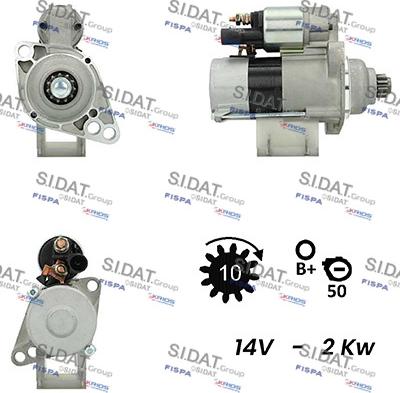 Sidat S12VA0015 - Starteris autospares.lv