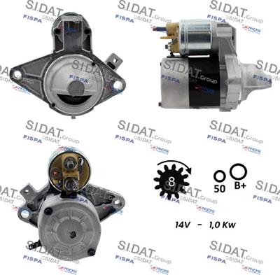 Sidat S12VA0011 - Starteris autospares.lv