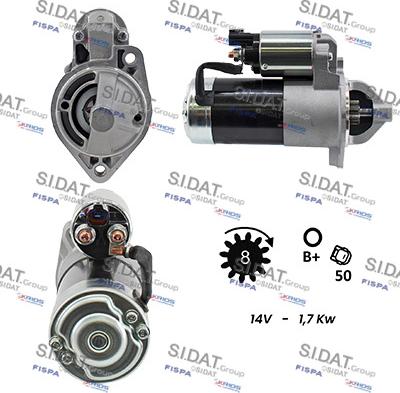 Sidat S12VA0086 - Starter www.autospares.lv