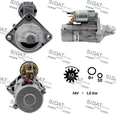 Sidat S12VA0081 - Starter www.autospares.lv