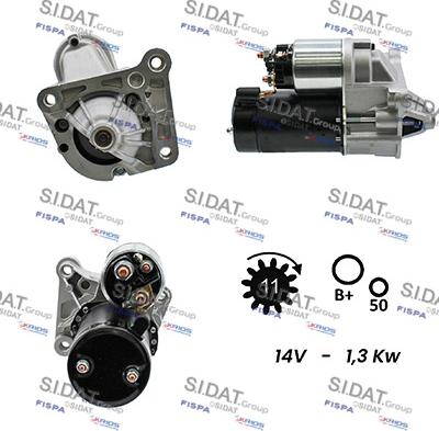 Sidat S12VA0152 - Starteris www.autospares.lv