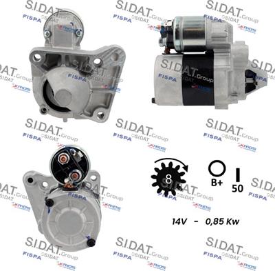 Sidat S12VA0101A2 - Starteris autospares.lv