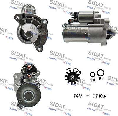 Sidat S12VA0113A2 - Starteris autospares.lv