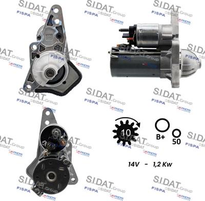 Sidat S12VA0856 - Starter www.autospares.lv