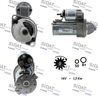 Sidat S12VA0813 - Starteris autospares.lv