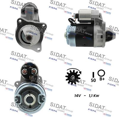 Sidat S12VA0812A2 - Starteris autospares.lv