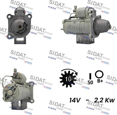 Sidat S12VA0387 - Starter www.autospares.lv