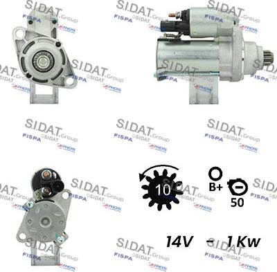 Sidat S12VA0247A2 - Starteris autospares.lv