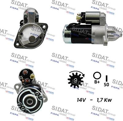 Sidat S12VA0212A2 - Starteris autospares.lv