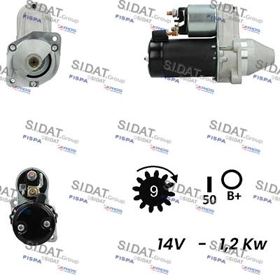 Sidat S12VA0236 - Starteris autospares.lv