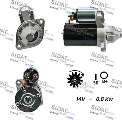 Sidat S12VA0771A2 - Starteris www.autospares.lv