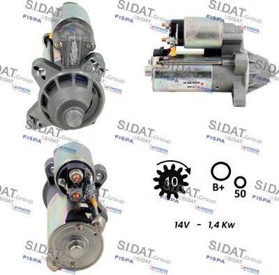 Sidat S12VS0694 - Starter www.autospares.lv