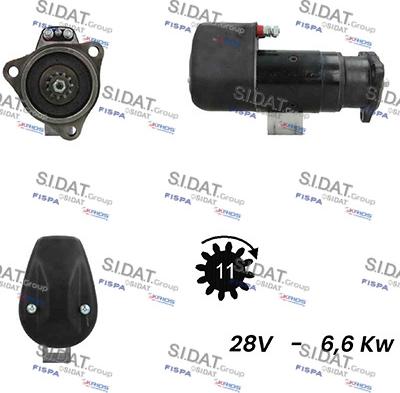 Sidat S24BH0041A2 - Starteris www.autospares.lv