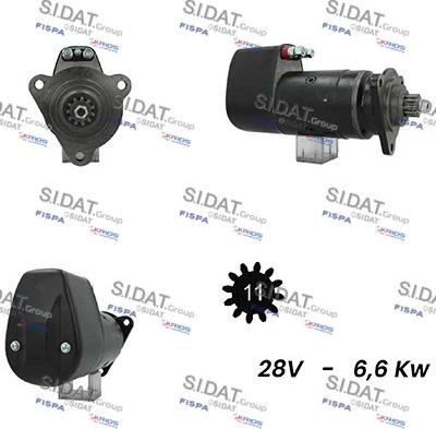 Sidat S24BH0042A2 - Starteris autospares.lv