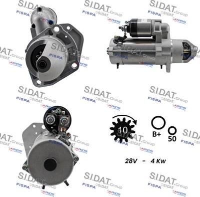 Sidat S24BH0051A2 - Starter www.autospares.lv