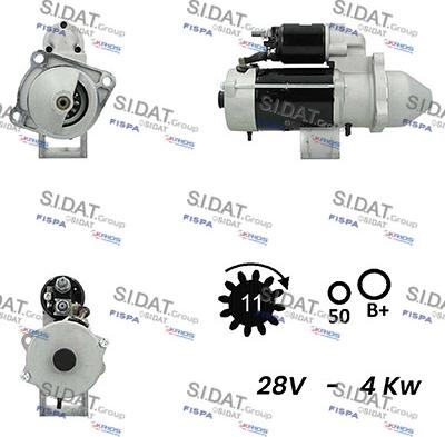 Sidat S24BH0064A2 - Starter www.autospares.lv