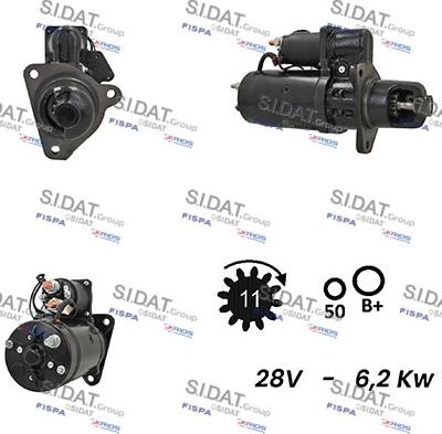 Sidat S24BH0065A2 - Starteris autospares.lv