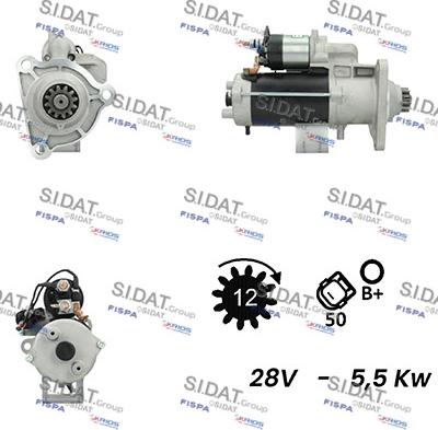 Sidat S24BH0066A2 - Starteris autospares.lv