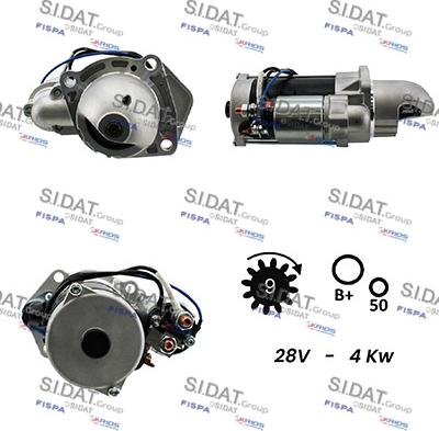 Sidat S24BH0061A2 - Стартер www.autospares.lv