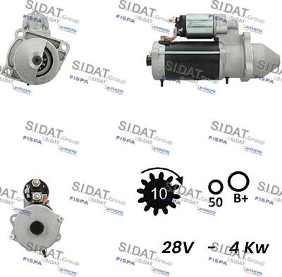 Sidat S24BH0063A2 - Starteris autospares.lv