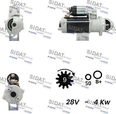 Sidat S24BH0015A2 - Starteris autospares.lv