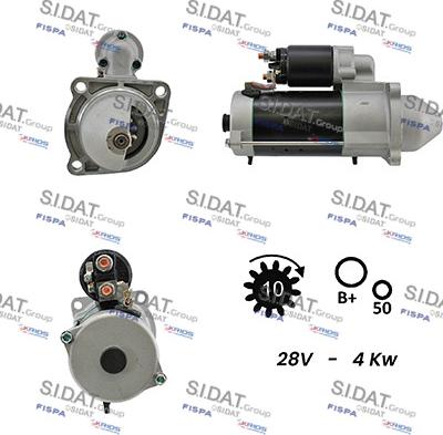 Sidat S24BH0081A2 - Starter www.autospares.lv