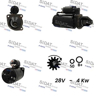 Sidat S24BH0087A2 - Starteris www.autospares.lv